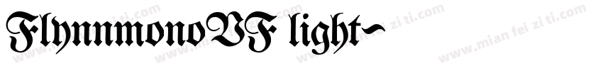 FlynnmonoVF light字体转换
